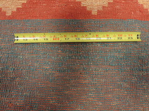 Gabbeh Green Hand Knotted 211 X 410  Area Rug 100-110352 Image 6
