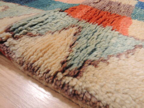 Gabbeh Multicolor Hand Knotted 27 X 44  Area Rug 100-110353 Image 4