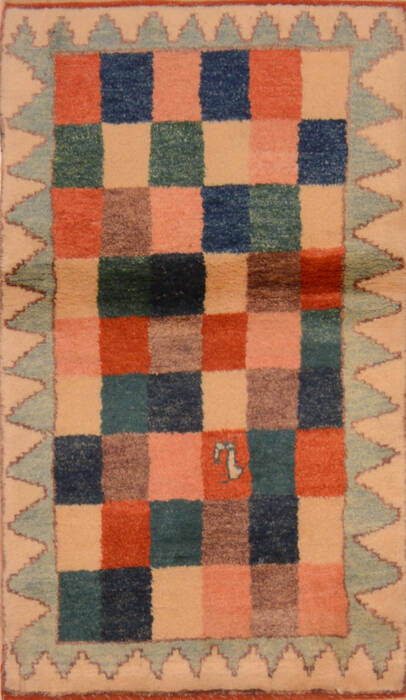 Gabbeh Multicolor Hand Knotted 27 X 44  Area Rug 100-110353 Image 0