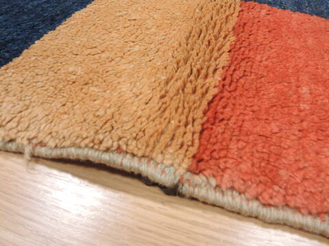 Gabbeh Beige Hand Knotted 32 X 45  Area Rug 100-110354 Image 4
