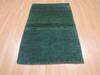 Gabbeh Green Hand Knotted 210 X 48  Area Rug 100-110357 Thumb 1