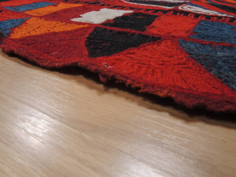 Kilim Red Flat Woven 411 X 90  Area Rug 100-110361 Image 4