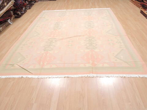 Kilim Beige Flat Woven 80 X 100  Area Rug 100-110367 Image 1