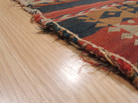 Kilim Blue Runner Flat Woven 50 X 103  Area Rug 100-110369 Image 11