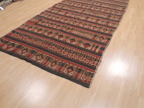Kilim Blue Runner Flat Woven 50 X 103  Area Rug 100-110369 Image 2