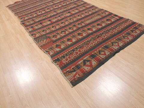 Kilim Blue Runner Flat Woven 50 X 103  Area Rug 100-110369 Image 3