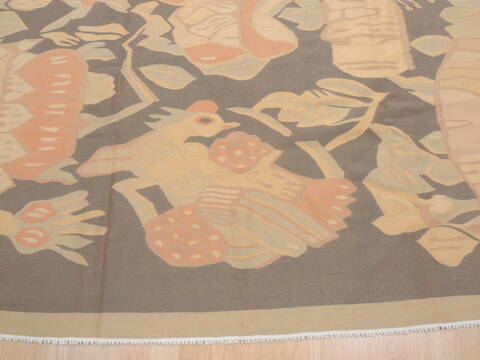 Kilim Beige Flat Woven 80 X 101  Area Rug 100-110370 Image 4