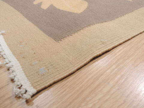 Kilim Beige Flat Woven 80 X 101  Area Rug 100-110370 Image 5