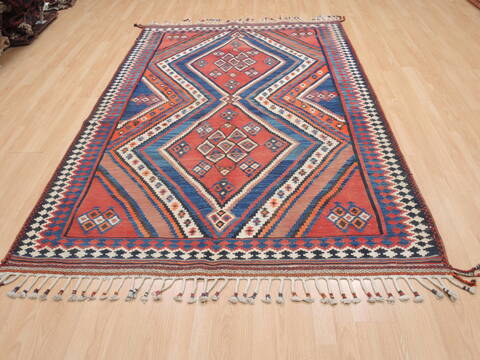 Kilim Red Flat Woven 53 X 710  Area Rug 100-110371 Image 1