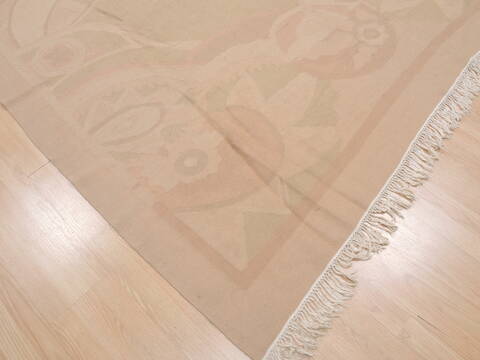 Kilim Beige Flat Woven 72 X 92  Area Rug 100-110382 Image 4