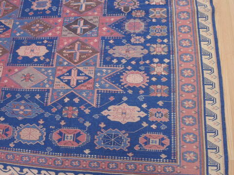 Kilim Blue Square Flat Woven 96 X 112  Area Rug 100-110384 Image 5