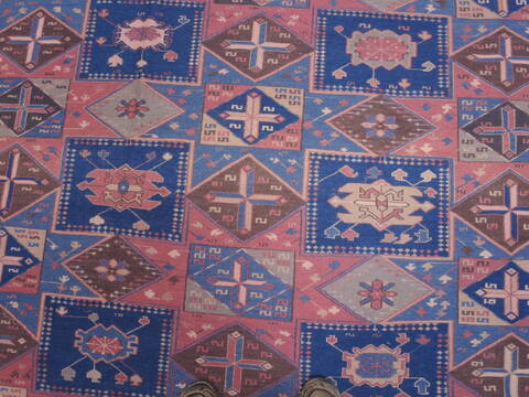 Kilim Blue Square Flat Woven 96 X 112  Area Rug 100-110384 Image 6