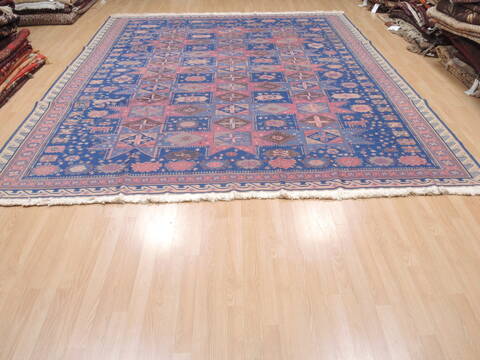Kilim Blue Square Flat Woven 96 X 112  Area Rug 100-110384 Image 7