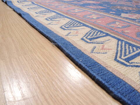 Kilim Blue Square Flat Woven 96 X 112  Area Rug 100-110384 Image 9