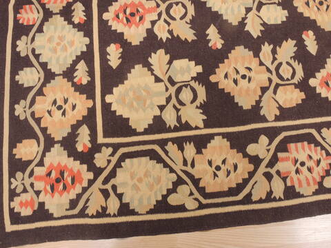 Kilim Brown Flat Woven 67 X 1011  Area Rug 100-110385 Image 9