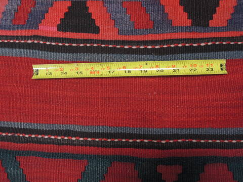 Kilim Red Runner Flat Woven 52 X 114  Area Rug 100-110394 Image 7