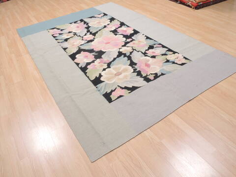 Kilim Blue Flat Woven 60 X 811  Area Rug 100-110396 Image 3