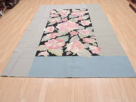 Kilim Blue Flat Woven 60 X 810  Area Rug 100-110398 Image 1