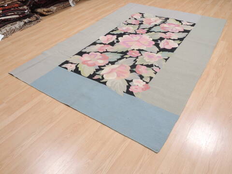 Kilim Blue Flat Woven 60 X 810  Area Rug 100-110398 Image 2