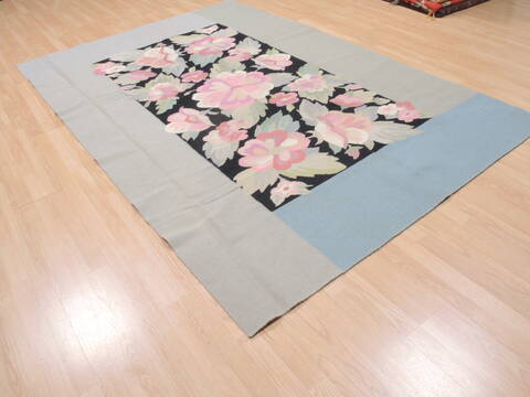 Kilim Blue Flat Woven 60 X 810  Area Rug 100-110398 Image 3
