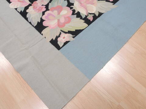 Kilim Blue Flat Woven 60 X 810  Area Rug 100-110398 Image 4