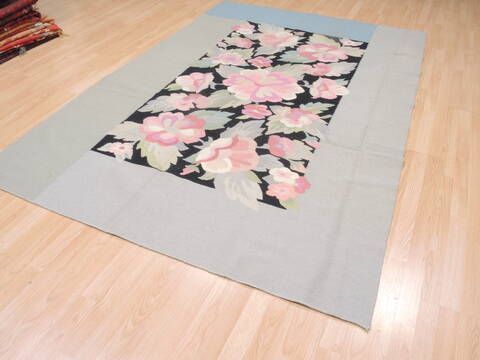 Kilim Blue Flat Woven 60 X 810  Area Rug 100-110398 Image 7