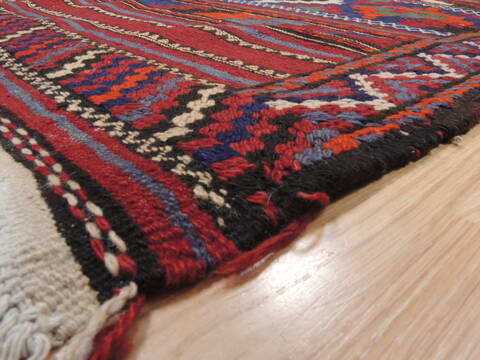 Kilim Red Runner Flat Woven 47 X 102  Area Rug 100-110399 Image 7