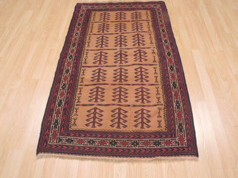 Kilim Red Flat Woven 32 X 53  Area Rug 100-110403 Image 6