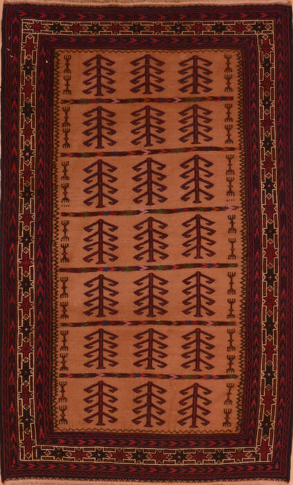 Kilim Red Flat Woven 32 X 53  Area Rug 100-110403 Image 0