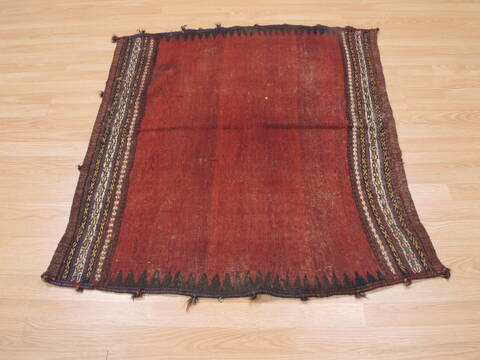 Kilim Red Square Flat Woven 38 X 40  Area Rug 100-110404 Image 4