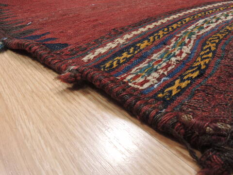 Kilim Red Square Flat Woven 38 X 40  Area Rug 100-110404 Image 5