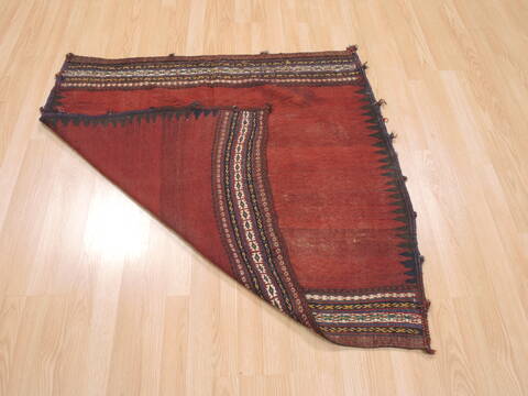 Kilim Red Square Flat Woven 38 X 40  Area Rug 100-110404 Image 6