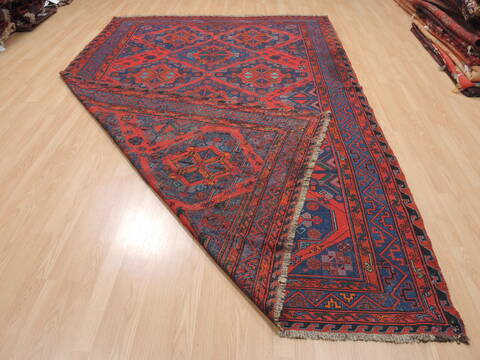 Kilim Red Flat Woven 71 X 110  Area Rug 100-110411 Image 6