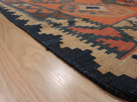 Kilim Red Flat Woven 47 X 77  Area Rug 100-110424 Image 5