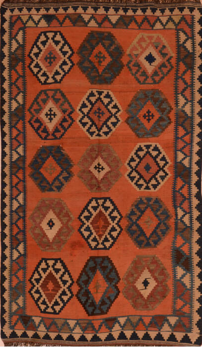 Kilim Red Flat Woven 47 X 77  Area Rug 100-110424 Image 0