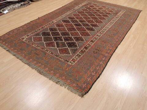 Kilim Brown Flat Woven 60 X 99  Area Rug 100-110435 Image 2