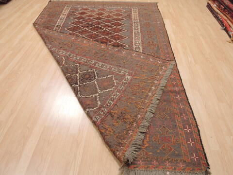 Kilim Brown Flat Woven 60 X 99  Area Rug 100-110435 Image 6