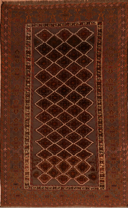 Kilim Brown Flat Woven 60 X 99  Area Rug 100-110435 Image 0