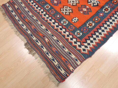 Kilim Red Flat Woven 47 X 76  Area Rug 100-110441 Image 4