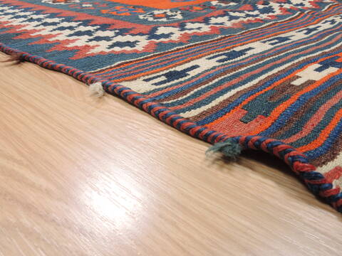 Kilim Red Flat Woven 47 X 76  Area Rug 100-110441 Image 5