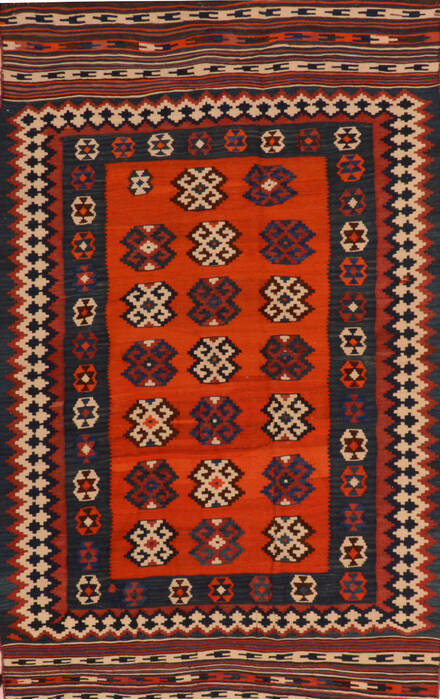 Kilim Red Flat Woven 47 X 76  Area Rug 100-110441 Image 0