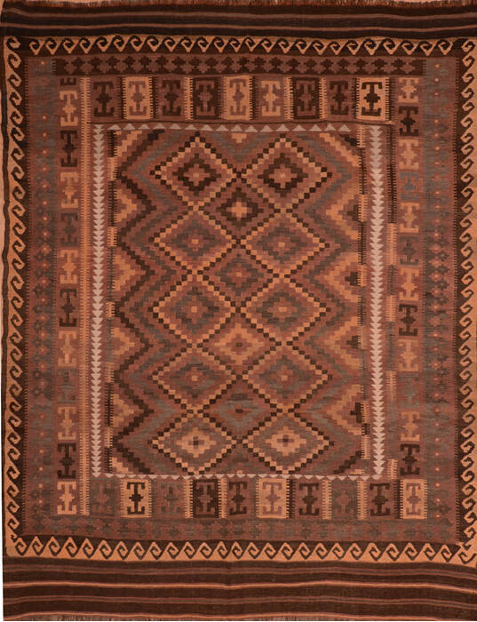 Kilim Beige Flat Woven 84 X 112  Area Rug 100-110451 Image 0