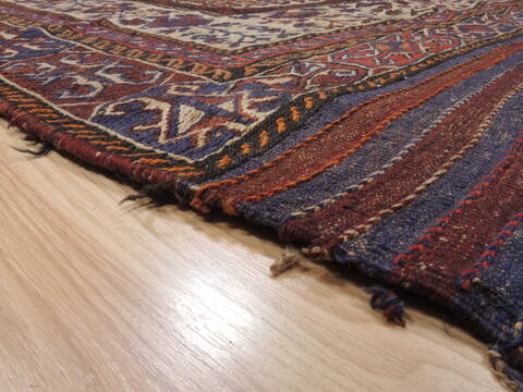 Kilim Blue Flat Woven 58 X 90  Area Rug 100-110458 Image 4