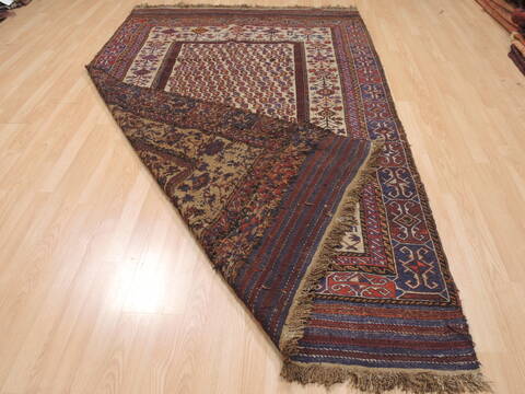 Kilim Blue Flat Woven 58 X 90  Area Rug 100-110458 Image 5