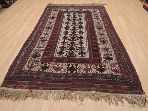 Kilim Red Flat Woven 410 X 83  Area Rug 100-110460 Image 1