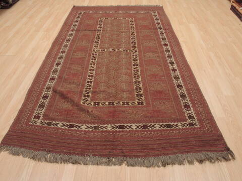 Kilim Brown Flat Woven 49 X 86  Area Rug 100-110464 Image 1