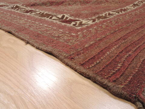 Kilim Brown Flat Woven 49 X 86  Area Rug 100-110464 Image 4