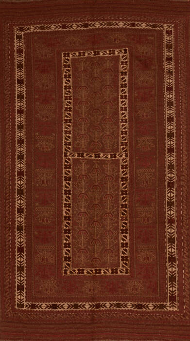 Kilim Brown Flat Woven 49 X 86  Area Rug 100-110464 Image 0