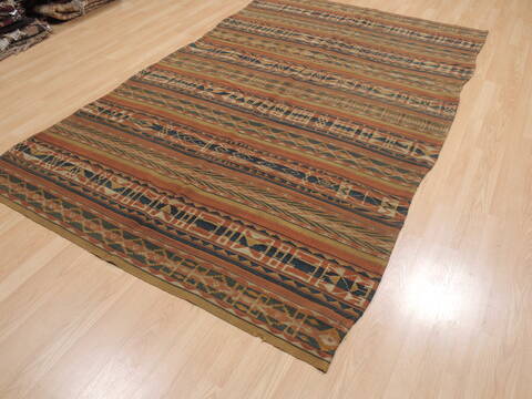 Kilim Beige Flat Woven 56 X 92  Area Rug 100-110467 Image 2