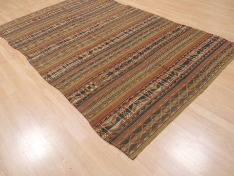Kilim Beige Flat Woven 56 X 92  Area Rug 100-110467 Image 3